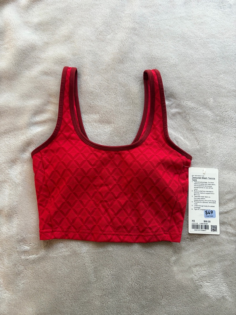 lululemon athletica Textured Mesh Tennis Tank
